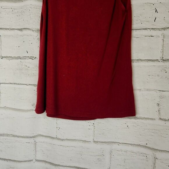 Zyia Active Women's Knit Red Soft Strappy-Back Tank Top Size Small Athleisure - Picture 7 of 9